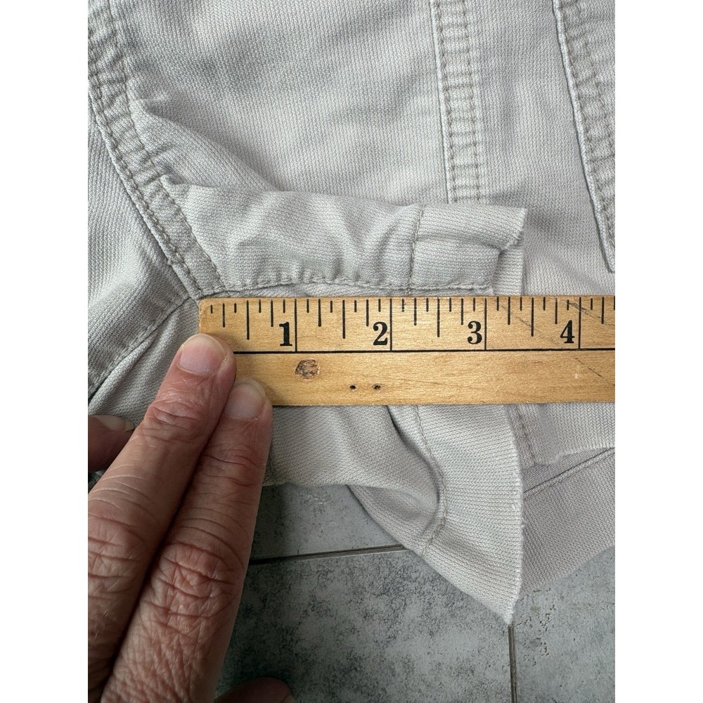 Vintage Y2K American Eagle Cargo Shorts Sz 2 Low Rise Khaki Utility Zip Fly Gorp - Picture 5 of 5